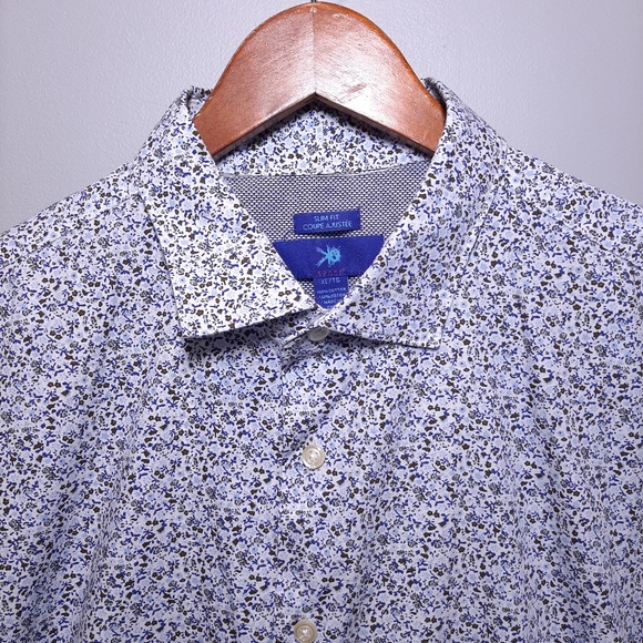 Egara Shirts Egara Mens Slim Fit Dress Shirt Floral Button Down
